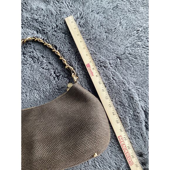 Eric Javits Women's Braided Chain Handle Handbag Shoulder Bag Bohemian Brown - Picture 8 of 12